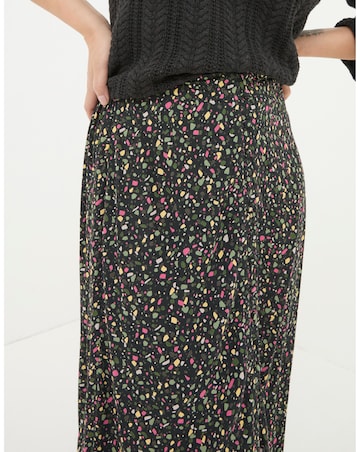 FatFace Painted Abstract Midi Skirt