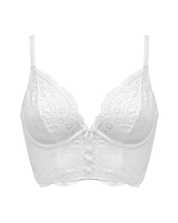 Pour Moi Swoon Broderie Wired Bustier White