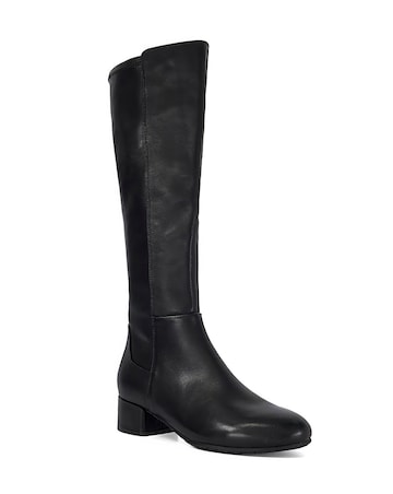 Dune Tayla Knee High Leather Boots Standard Fit