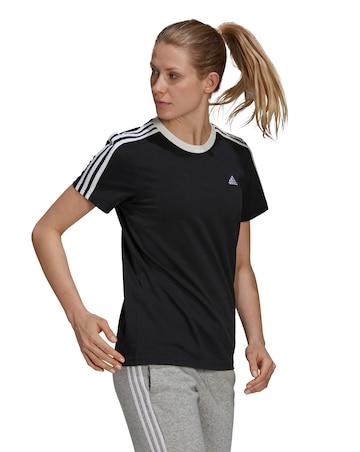 adidas 3 Stripe T-Shirt