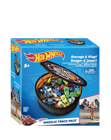 Hot Wheels ZipBin Storage & Play Wheelie Track Pack
