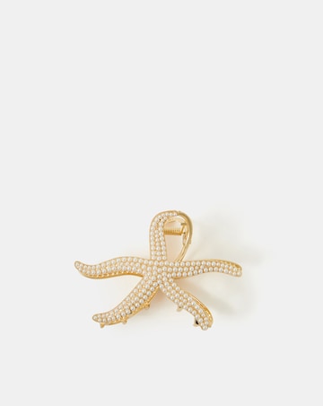 Accessorize Pearl Starfish Claw Clip