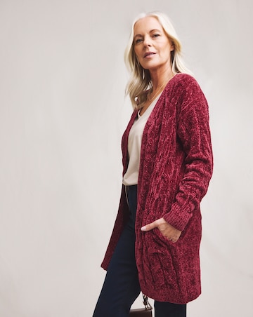 Julipa Chenille Cable Cardigan