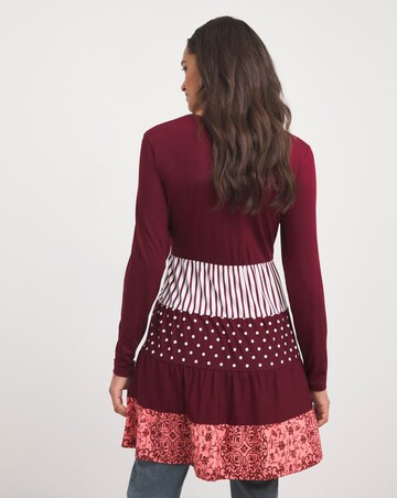 Joe Browns Long Sleeve Mixed Print Tiered Tunic