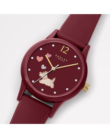 Radley Cranberry Red Silicone Strap Watch