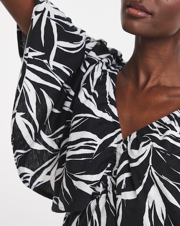 V Neck Cape Angel Sleeve Top