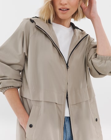 Neutral Longline Lightweight Raincoat