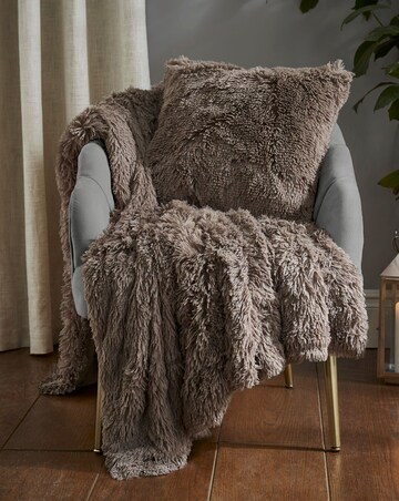 Catherine Lansfield Shaggy Fleece Throw