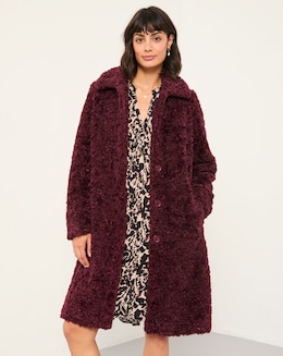 FatFace Boucle Teddy Coat