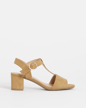 Jamie T Bar Heeled Sandals - Extra Wide Fit (EEE)