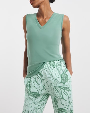 Value Pyjama Set Leaf Print