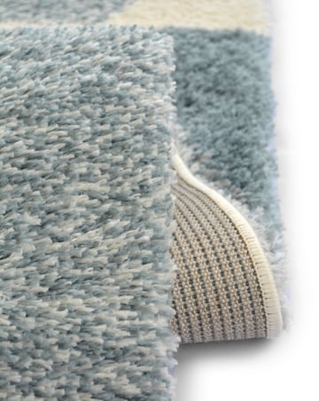 Snug Shaggy Cozy Hexagons Rug