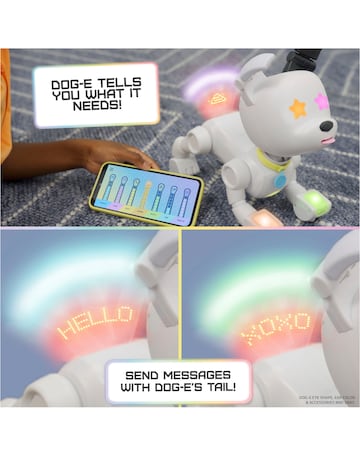 MINTiD DOG-E Interactive Robot Dog with LED Lights and 200+ Sounds & Reactions