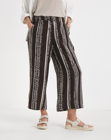 Printed Wide Leg Culotte