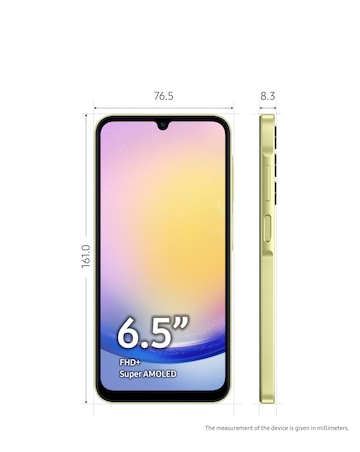 Samsung Galaxy A25 5G 128GB - Yellow