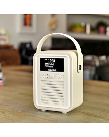 VQ Retro Mini DAB Radio - Cream