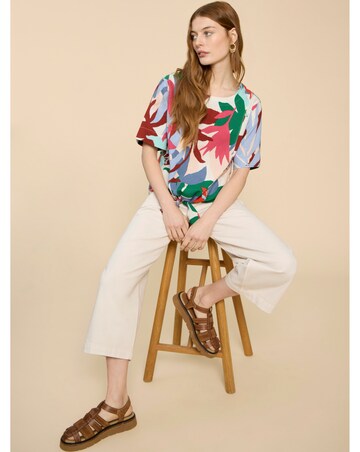 White Stuff Sara Tie Hem Top