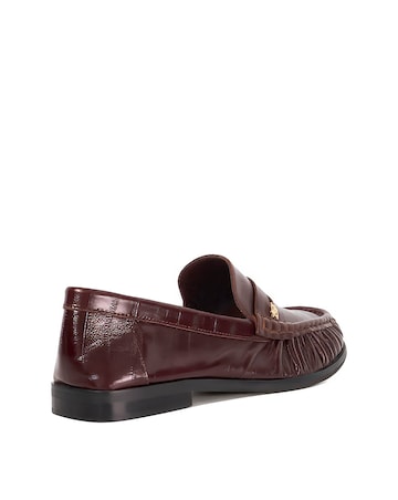 Dune Grisella Burgundy Leather Loafer