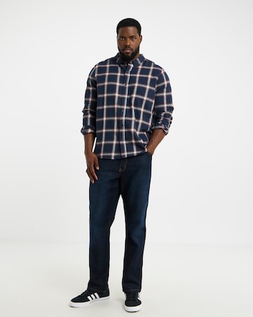 Cotton Rich Flannel Check Shirt Regular