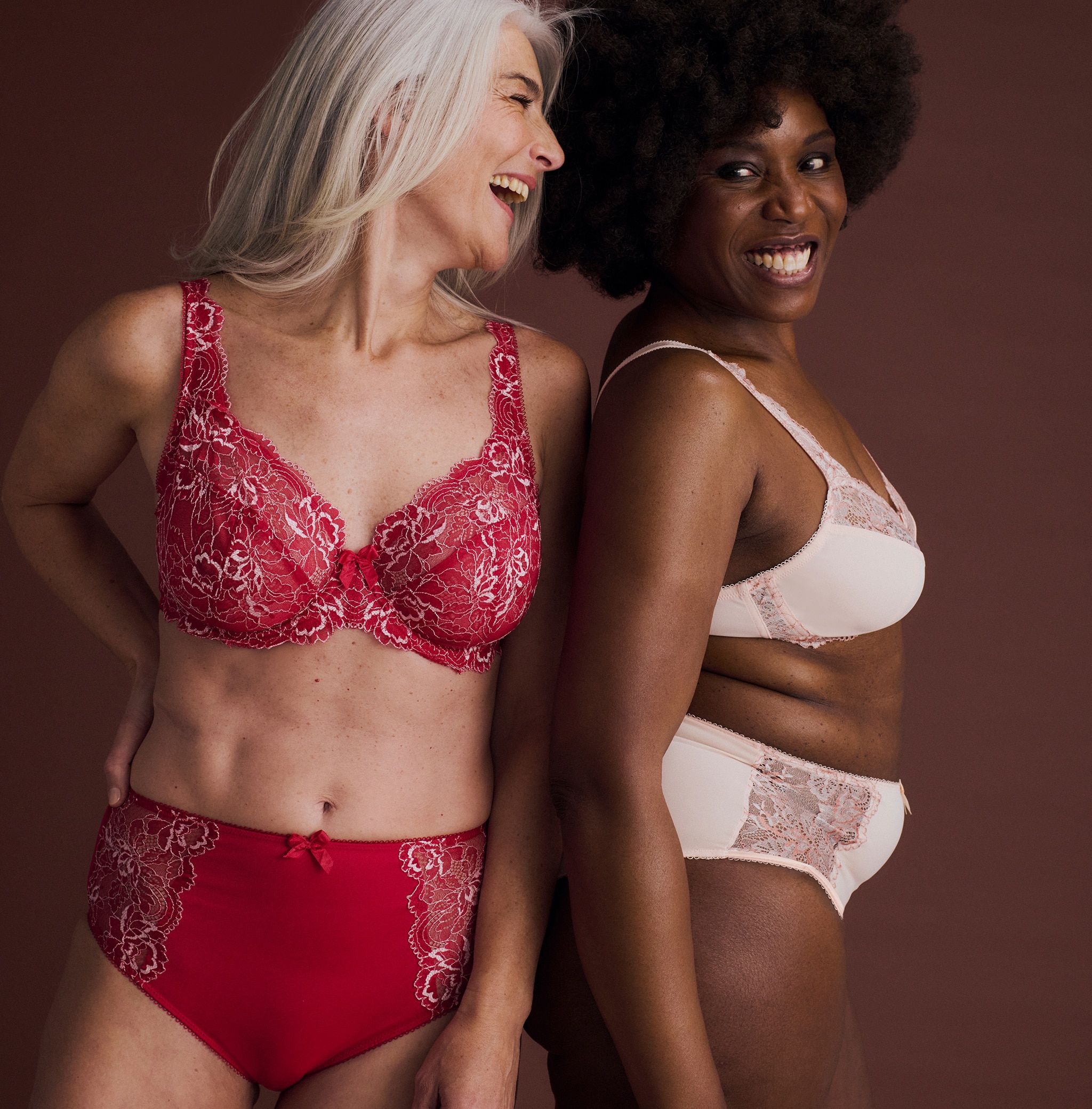 Lady wearing lingerie