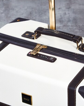 Rock Vintage Large Suitcase - Cream