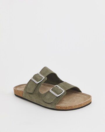 Joe Browns Buckle Strap Wide Fit Suede Sandals