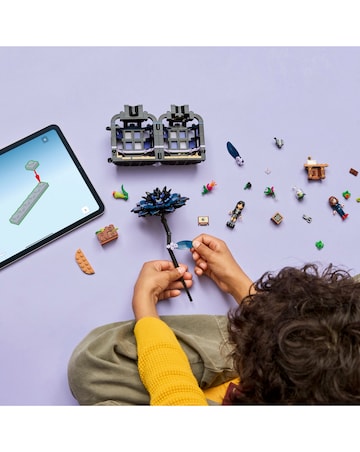 LEGO Wednesday Black Dahlia Flower Halloween Gift, Room Decor 76784