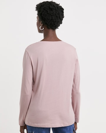 Pure Cotton 3 Pack Long Sleeve V Neck Tops