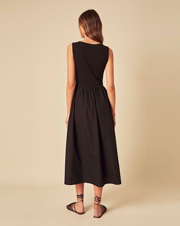 Nobody's Child Embroidered Hem Midi Dress