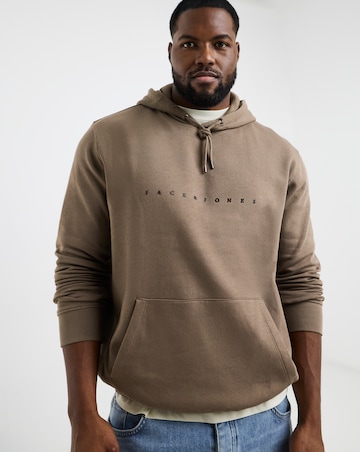 Jack & Jones Star Logo Hoodie - Brown