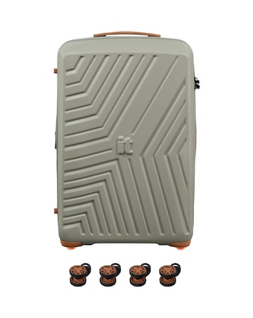 IT Luggage Convertible 6pc Suitcase Set with Removable Wheels