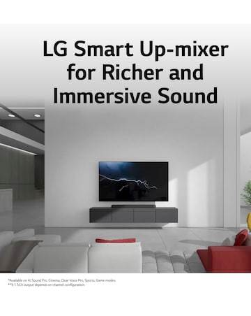 LG USE6S 3ch 100W All-in-One Soundbar with Dolby Atmos