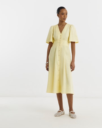 Jdy Nora Half Sleeve Woven Midi Dress