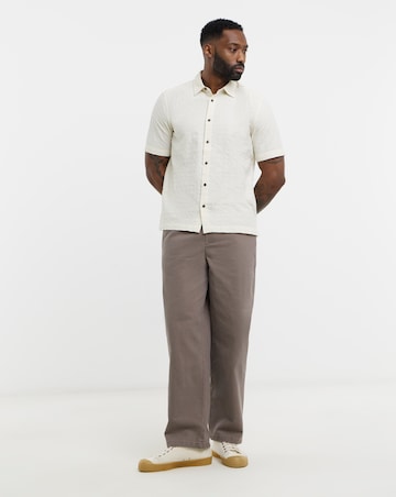 Only & Sons Textured Wilson Shirt - Cream