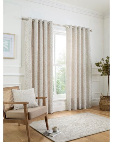 Curtina Marple Thermal Jacquard Eyelet Curtains
