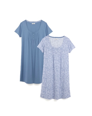 Julipa (2 Pack) Value Midi Nighties Floral Print
