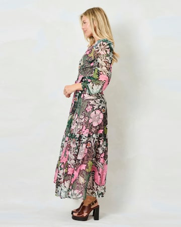 Hope & Ivy Rosehip William Morris Society Maxi Dress