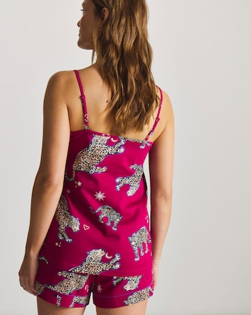 Pretty Secrets Cotton Cami Pyjama Short Set Animal Print