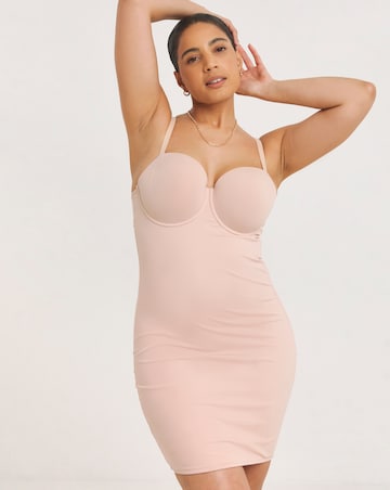 Figleaves Smoothing Padded Multiway Shaping Slip Latte