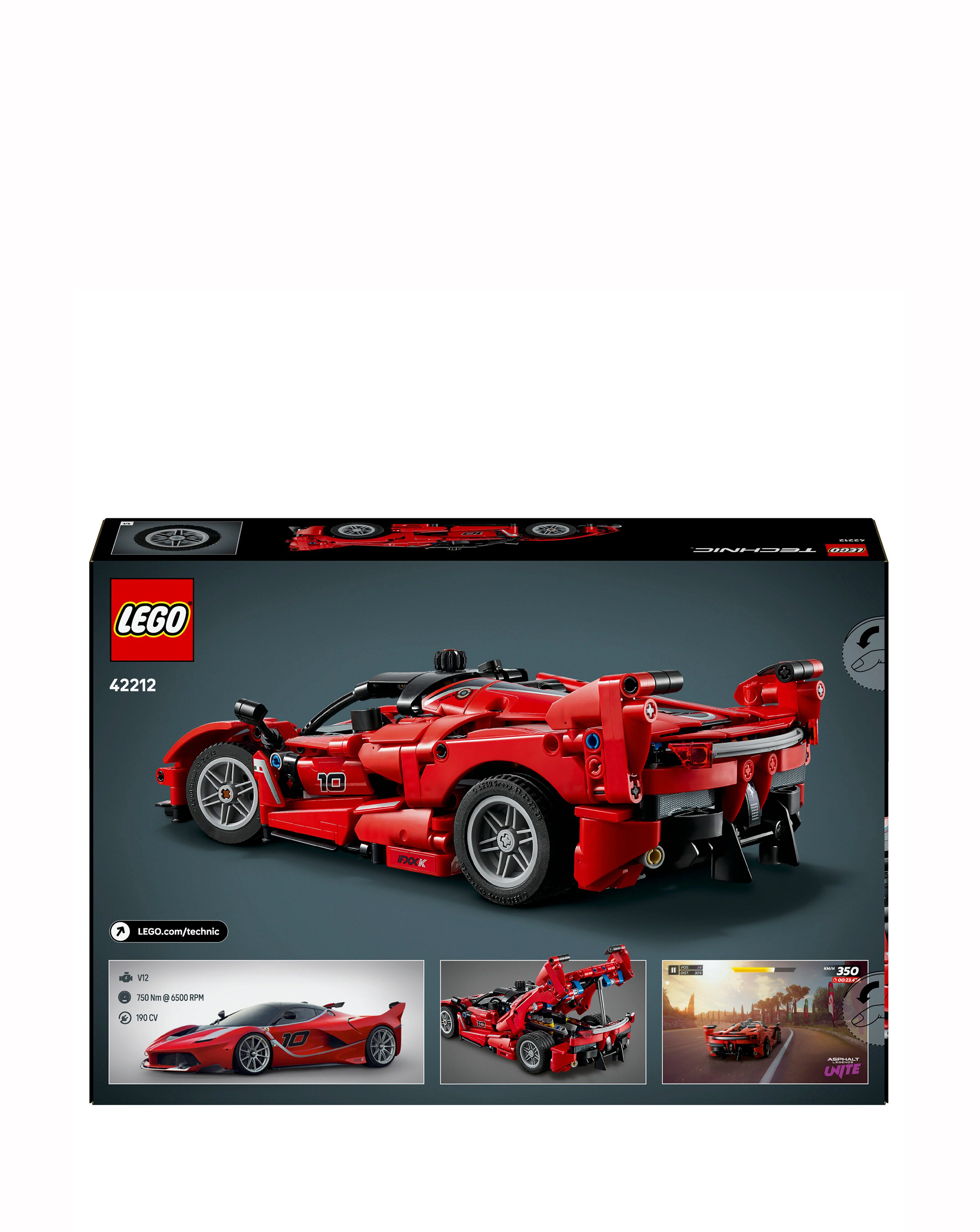 LEGO Technic Ferrari FXX K Set Model Car Kit, STEM Building Toy