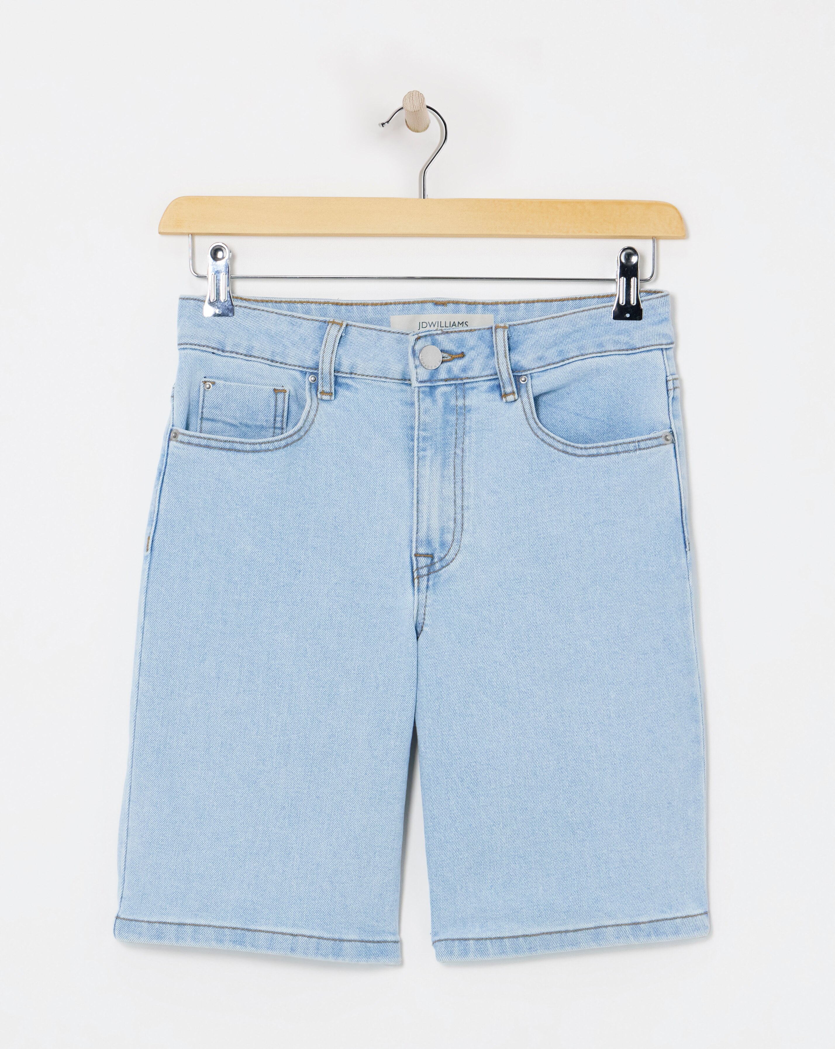 Light Blue Bermuda Denim Shorts