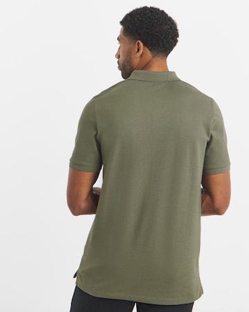 Pique Polo Long Length-Olive