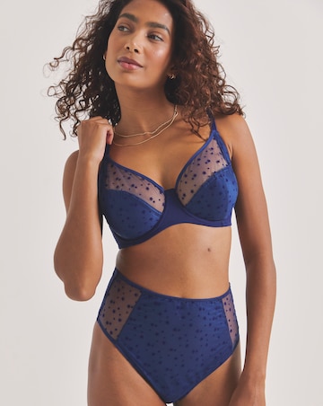 Pretty Secrets (2 Pack) Hannah Stars Full Cup Wired Bras (B-G) Navy/Black