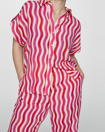 Mango Ibiza Wavy Stripe Trousers