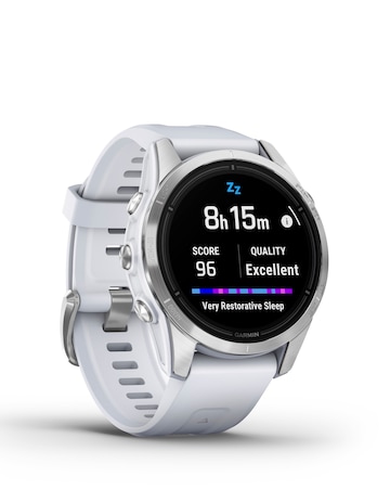 Garmin Epix Pro (Gen 2) 42mm Smart Watch - Silver with Whitestone Band