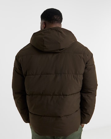Jack & Jones Global Puffer Coat - Brown