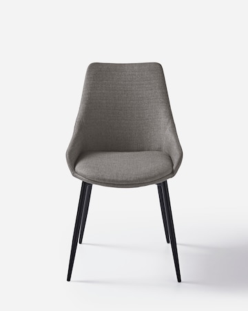 Oslo Round Dining Table with 4 Etta Fabric Chairs