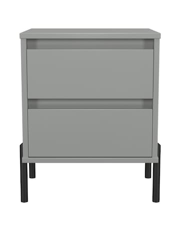 Sloan Ready Assembled 2 Drawer Bedside