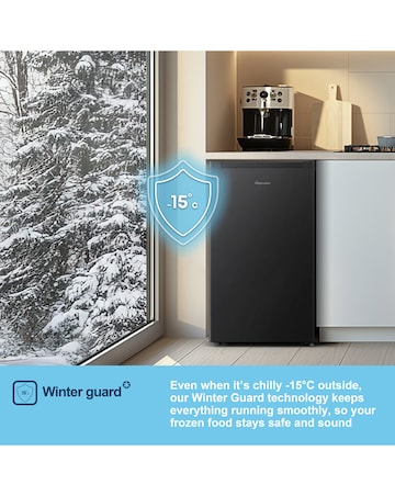 Fridgemaster MUZ4860EB Under Counter Freezer - Black E Rated