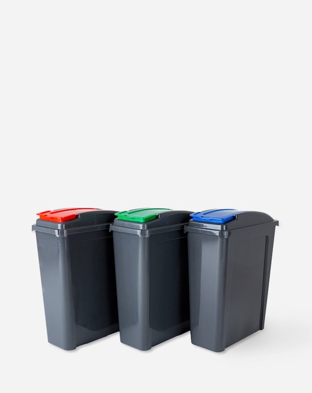 Wham Set of 3 Recycling 25L Slimline Bins